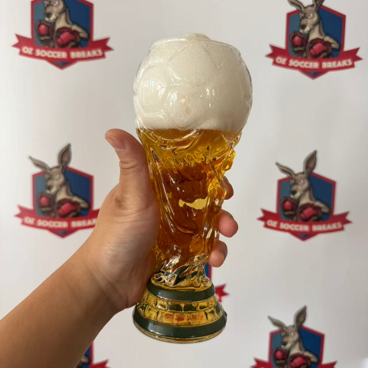 World Cup 2026 Trophy Beer Glass for Game Day, Man Cave & Football Fan 500ml