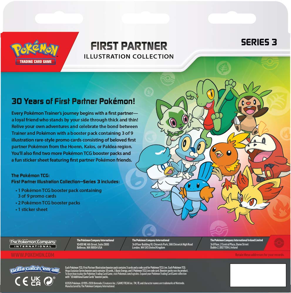 Pokémon TCG: First Partner Illustration Collection—Series 3 【PreOrder】