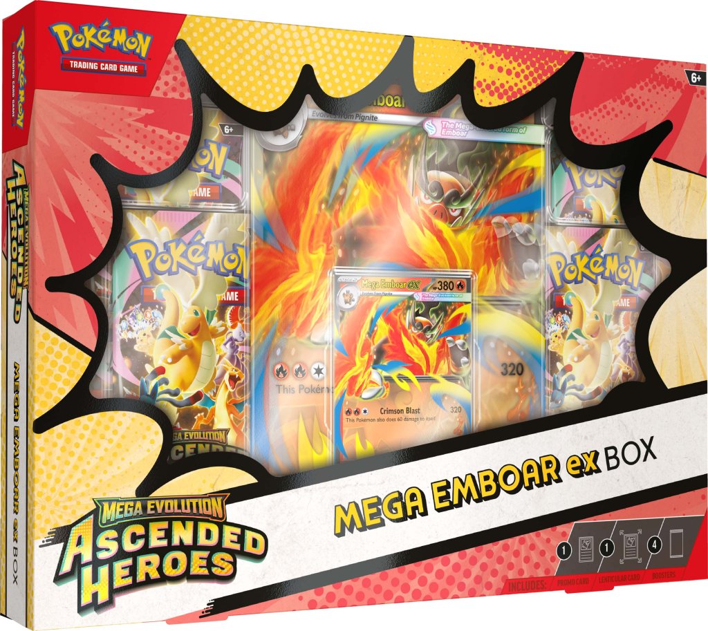 Mega Evolution Ascended Heroes Mega Meganium, Mega Emboar, or Mega Feraligatr【PreOrder】