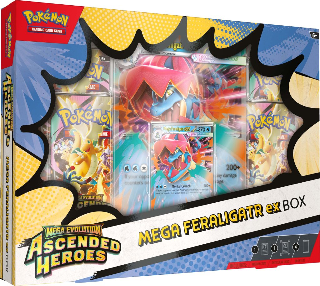 Mega Evolution Ascended Heroes Mega Meganium, Mega Emboar, or Mega Feraligatr【PreOrder】