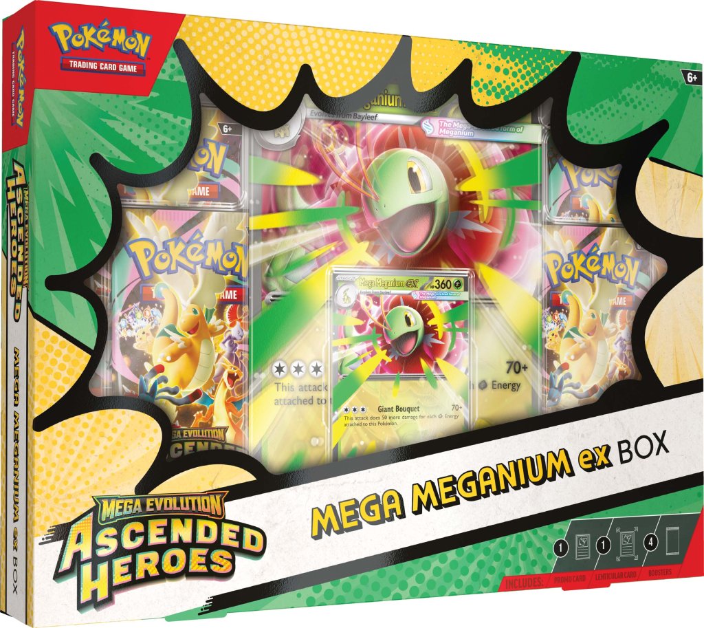 Mega Evolution Ascended Heroes Mega Meganium, Mega Emboar, or Mega Feraligatr【PreOrder】