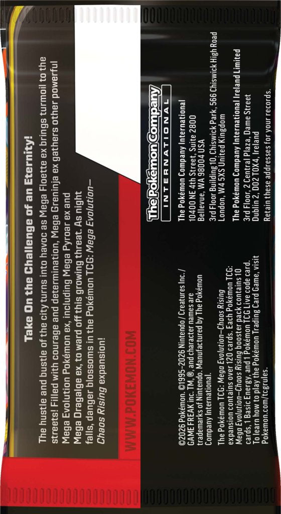 Pokémon TCG: Mega Evolution Chaos Rising Booster Box 36P