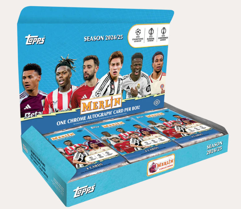 Topps 24-25 Chrome Merlin UEFA Club Competitions Soccer Hobby Box